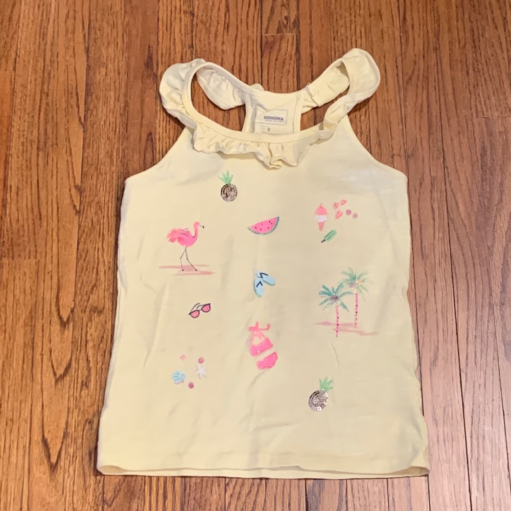 Sonoma Beach Print Racerback Tank